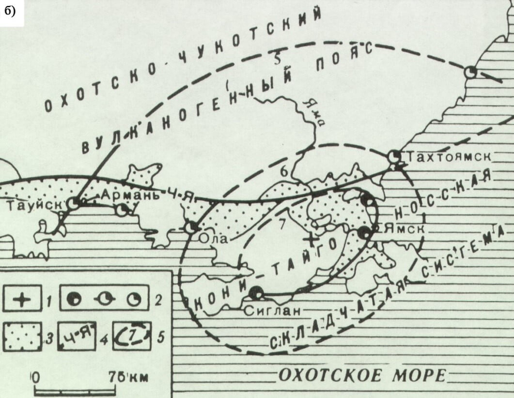 Схема землетрясения 1851 года
